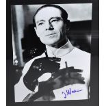 Joseph Wiseman; a signed black and white photograph of the actor in his role as Doctor No, with