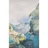 SEAN RICE (1931-1997); watercolour, "Il Viottolo Equi Terme", signed, inscribed on label verso, 41