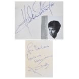 An autograph book to include autographs from Frank Ifield, Ted Heath, Emile Ford, Norman Wisdom and