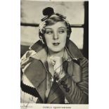 Cicely Courtneidge; a signed Gaumont-British Star Tuck's photo postcard, 14 x 9cm.