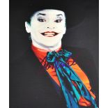 Jack Nicholson; a signed colour photograph of the actor in his role as The Joker from Batman, 21.5