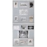 A quantity of artwork by David Shutt to include prints and etchings, an example entitled "Greetings