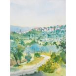 SEAN RICE (1931-1997); watercolour "Il Sentiero (The Mule Track) near Magliano (above Tuscany)",