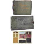 Two early 20th century "Mersey Wallpapers" sample books, both inscribed W&H, book numbers 1 & 2,