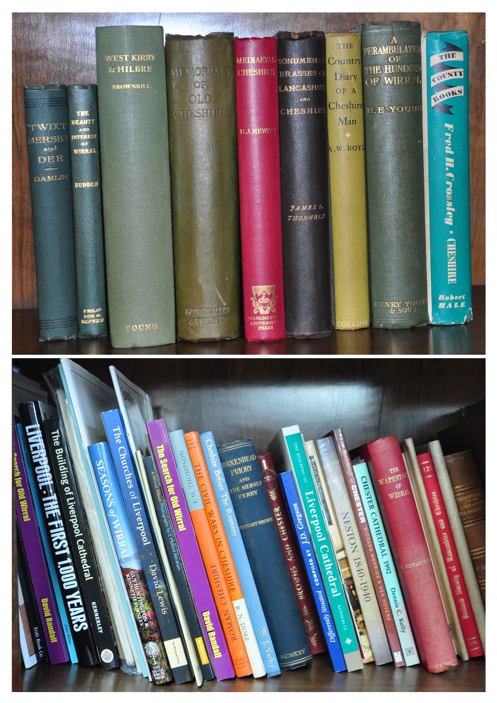 A quantity of books relating to Liverpool, Cheshire, the Wirral and surrounding areas including