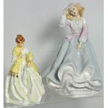 A Royal Doulton figurine; HN3139 "Free As The Wind" from the Reflections collection and a Royal