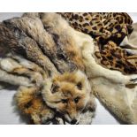 A small quantity of vintage furs to include collars, hats and a fox fur wrap. CONDITION REPORT