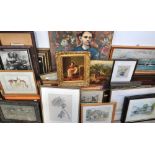 A large quantity of prints to include portraits, decorative art and a small quantity of