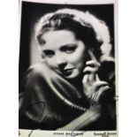 Jessie Matthews; a signed Gaumont-British Star Tuck's photo postcard, 14 x 9cm.