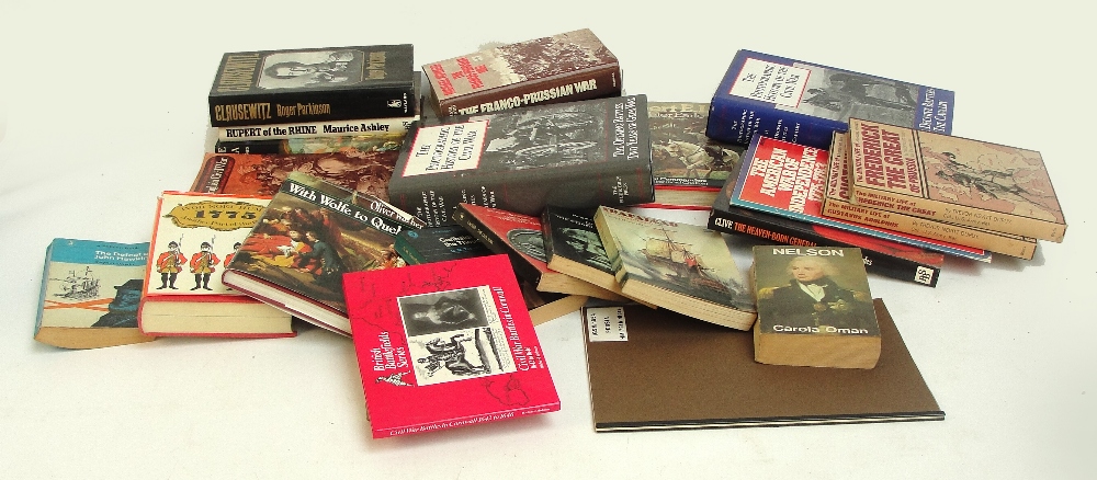 A collection of miscellaneous military reference books including two volumes of The Photographic