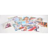 Signed photographs by Olympians,