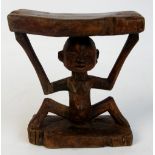 A Luba headrest, Democratic Republic of the Congo,