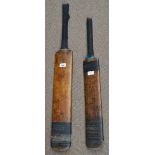 A Victorian "Cobbett's Jubilee Gutta Percha Driver" cricket bat,