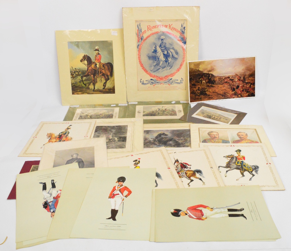 WITHDRAWN
A collection of 19th century and later military prints to include two of the Crimean War