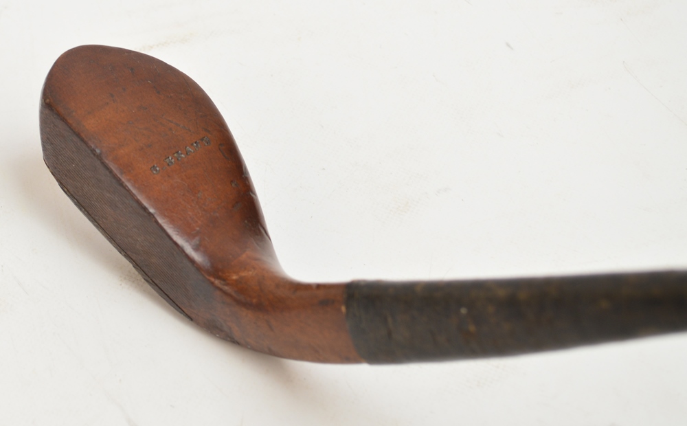 A Charles Brand (Carnoustie) transitional long nose putter, circa 1890.