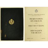 General Sir Miles Dempsey's original copy of the programme for the presentation of colours to the