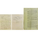 JELLICOE (ADMIRAL JOHN RUSHWORTH); handwritten double sided letter to Vice Admiral Sir George