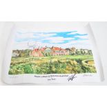 A limited edition print, 367/1500, of Royal Lytham & St.