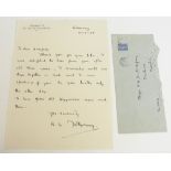 MONTGOMERY (BERNARD LAW); handwritten letter signed "B.L. Montgomery" to Major Patrick H.D.