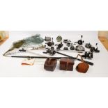 Twelve various vintage fishing reels to include Hardy Bros Ltd "L.R.H.