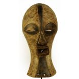 A Songye female Kifwebe mask, Tanganyika Province, Democratic Republic of the Congo,