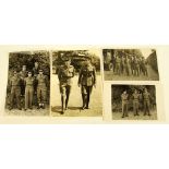 Four black and white Official War Office photographs,