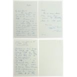 VIAN (PHILIP LOUIS); handwritten letter signed "Philip Vian",