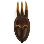 A Baule "Kapan" mask, Ivory Coast,