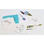 Eighty-six signed cards, by different Ryder Cup players,