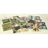 Twenty signed golf photographs from European Ryder Cup players,