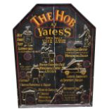 An early 20th century oak "Yates's" pub sign,