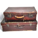 Two vintage suitcases (2).