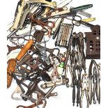 A quantity of pen and fruit knives, bottle openers, cork screws and nut crackers.