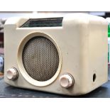 A vintage cream Bush radio serial no 73/172443.