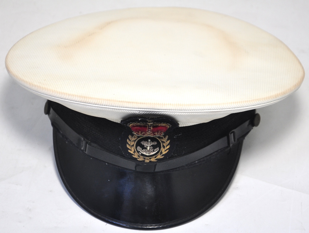 An English Naval Officers' cap, bearing inscription "Jack Frost" to the inside, size 7 1/8.