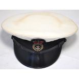 An English Naval Officers' cap, bearing inscription "Jack Frost" to the inside, size 7 1/8.