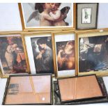 Fifteen assorted photograph frames.