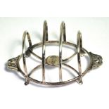A small plated toasted rack for the Cunard Shipping Steam Ship Company (af).