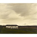 PETER BROOK (1927-2009); oil on canvas "White Cottages", signed,