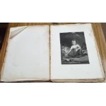 A folio of assorted black and white engravings,