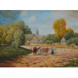 EARLY TO MID 20TH CENTURY CONTINENTAL SCHOOL; oil on canvas,