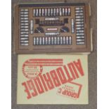 A vintage autobridge playing board tutorial set (af).