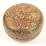 A 19th century Chinese cloisonné circular box and cover decorated to the lid with birds amongst