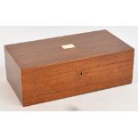 A good quality walnut humidor,