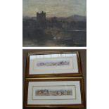 W ALLAN; oil on canvas "Ross Castle, Killarney", signed and inscribed, 32.