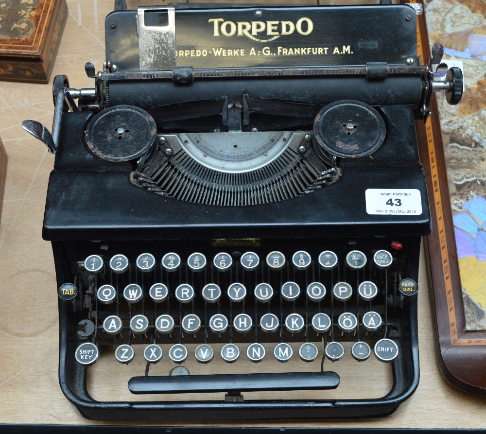 A German torpedo typewriter.