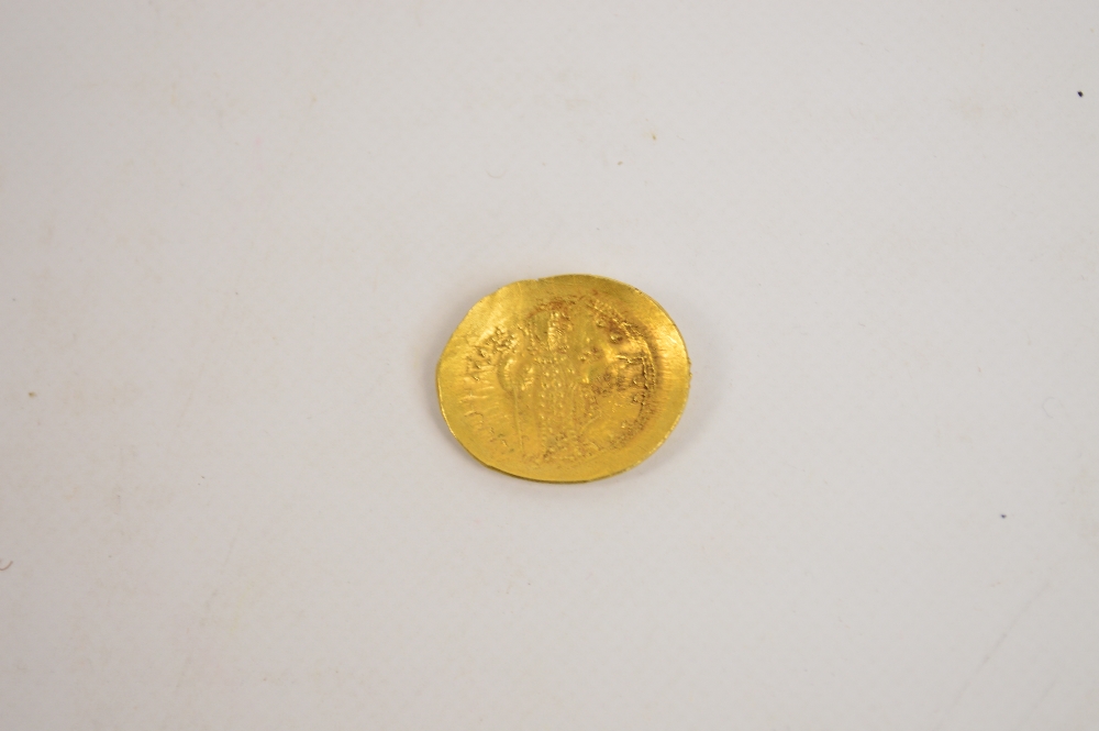 A Byzantine gold skyphate, possibly Michael VII, G. - Image 2 of 3