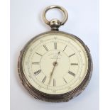 A Victorian hallmarked silver cased open face centre seconds chronograph,