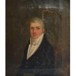 19TH CENTURY ENGLISH SCHOOL; oil on canvas, portrait study of a man, unsigned, 30 x 25.5cm, framed.