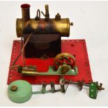 A boxed Mamod S.E.2. stationary steam engine, width 18cm.